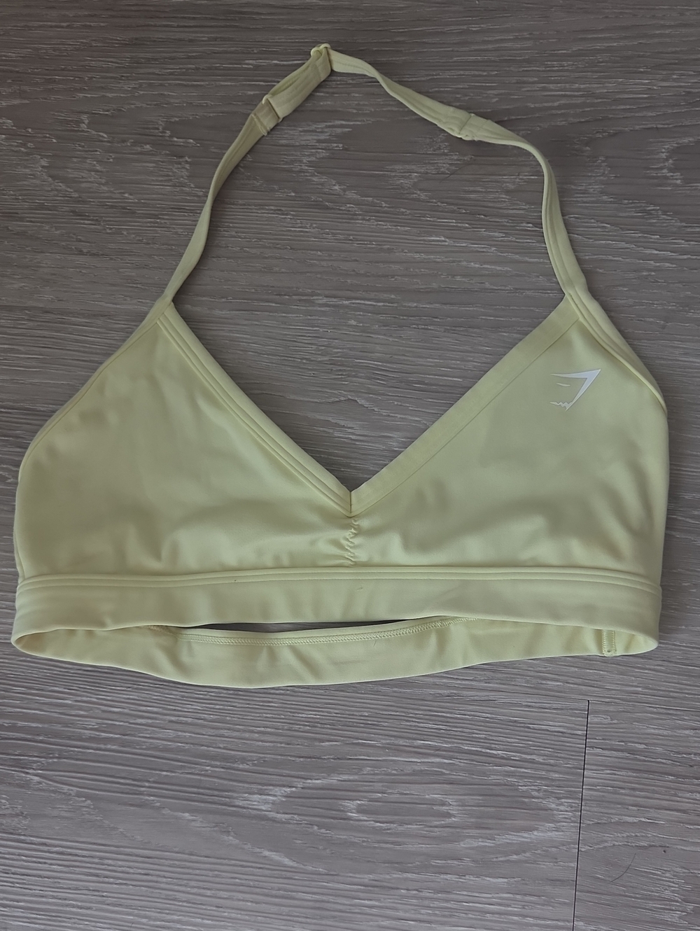 Gymshark Minimal Halterneck Bra - Refresh Yellow